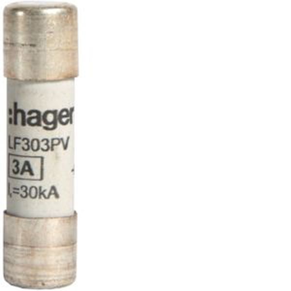 Hager LF303PV Sicherungseinsatz für Photovoltaikanwendungen 10x38mm 1000V DC 3A