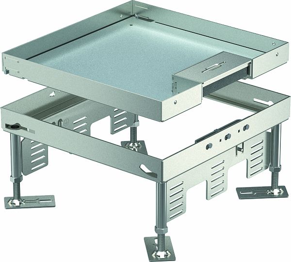 OBO RKSN2 9 VS 25 Quadratische Kassette mit Schnurauslass 242x243mm V2A 1.4301