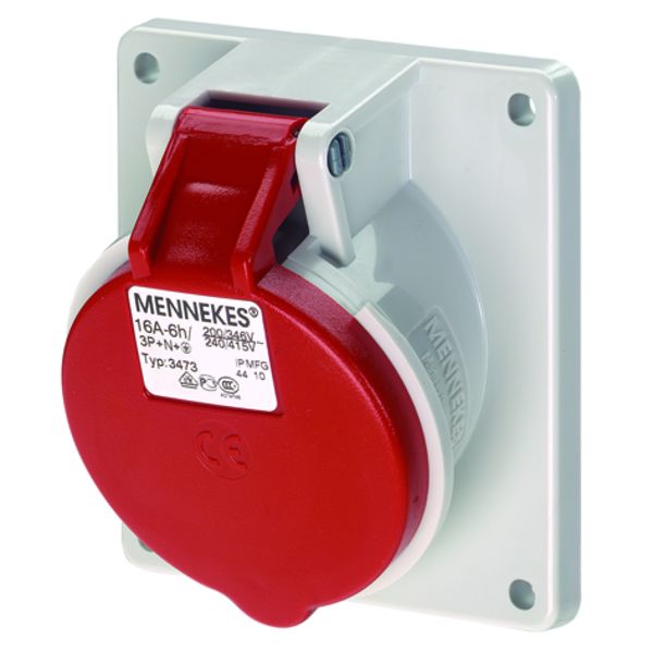 Mennekes 3473 Anbaudose TwinCONTACT 16A5p6h400V IP44