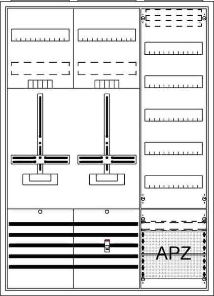 Striebel &amp; John Komplettschrank DA37GG AP 3Pkt.A37 2Z1V5A2