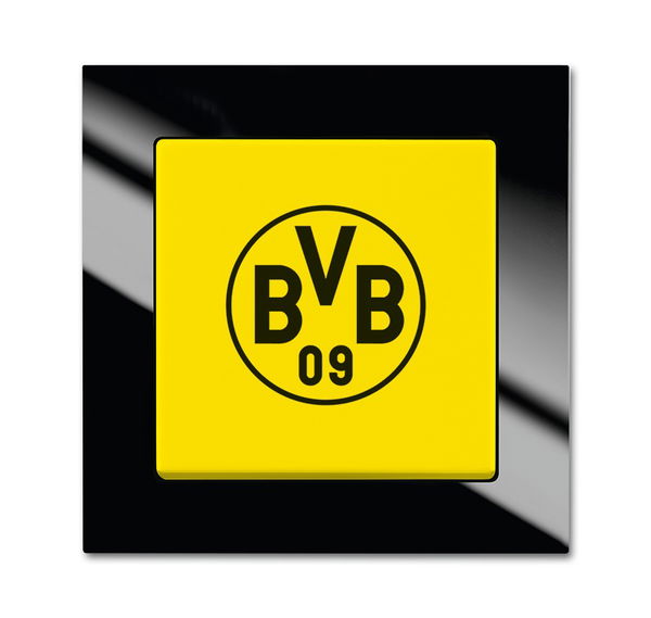 Busch-Jaeger 2000/6 UJ/01 Fanschalter Borussia Dortmund Aus- und Wechselschaltung