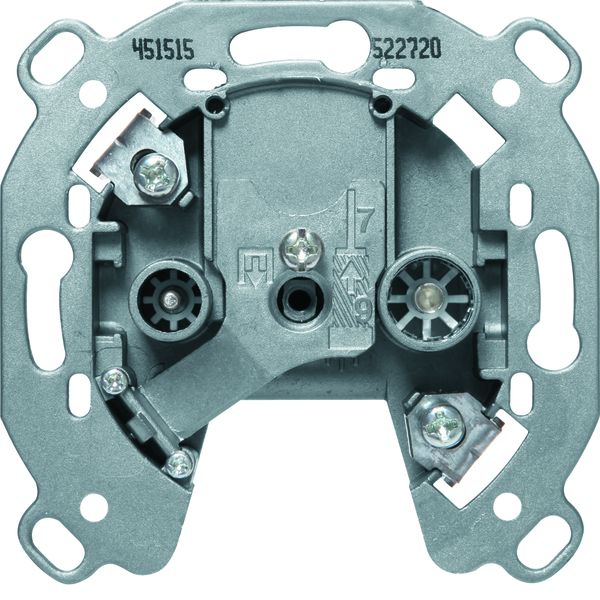 Berker 451515 Antennen-Steckdose 2Loch TV,FM 15dB Durchgangsdose. Antennen-Steckdose