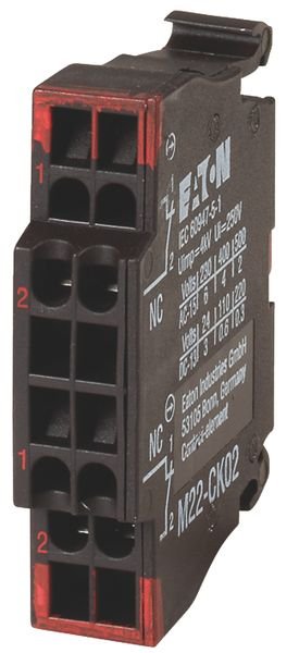 Eaton M22-CK02 Kontaktelement 2 Öffner Frontbefestigung Federzuganschluss