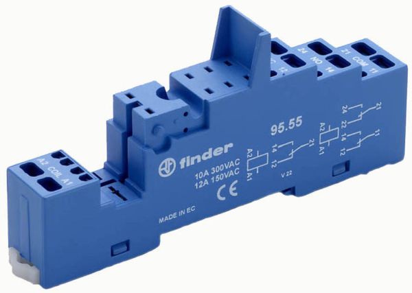 Finder Relaisfassung 95.55 blau