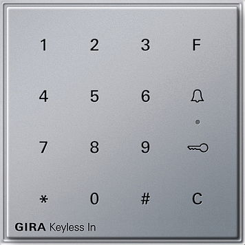 Gira 260565 Gira Keyless In Codetastatur Gira TX_44 WG UP F Alu