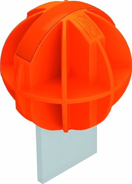 25 St. OBO ProtectionBall Schutzkappe reflektierend für Rund- und Flachleiter PE pastellorange RAL 2