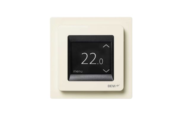 DEVI Elektron.Uhren-Thermostat DEVIreg Touch-Display 16A mit Rahmen