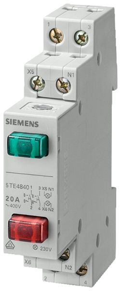 Siemens Taster 5TE4840 1S 1OE 20A rot gruen