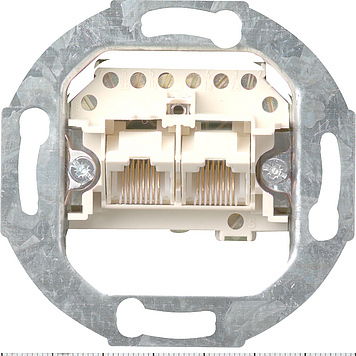 Gira 018700 UAE/IAE-Anschlussdose 2 x 8-pol SRK Einsatz