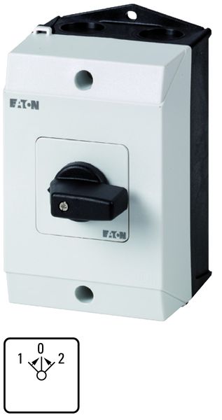 Eaton T0-1-8214/I1 Umschalter Kontakte 2 20 A Frontschild 2&gt;0&lt;1 45 ° tastend Aufbau