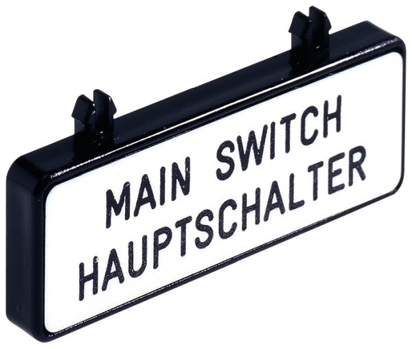 10 St. Siemens Zusatzschild 3LD9286-1A deutsch/englisch