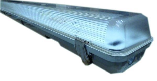 PROTEC.class LED Feuchtraumwannenleuchte Leergehäuse PLG 1x1500 T8/G13