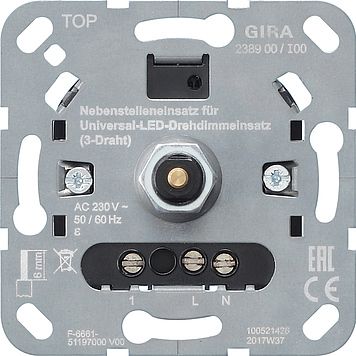 Gira Dreh-Nebenstelleneinsatz 238900 3-Draht LED-Dimmer Einsatz