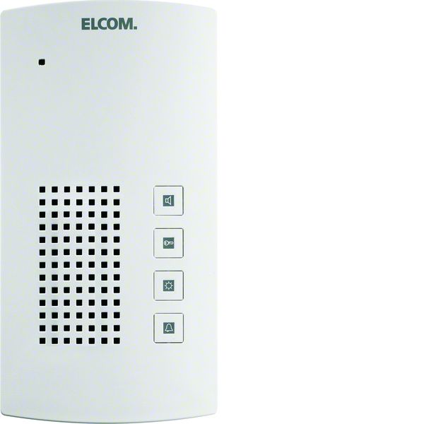 ELCOM 1712000 BFT-200WS Innenstation Audio AP i2Audio weiß. Innenstation für Sprechanlage/Intercom