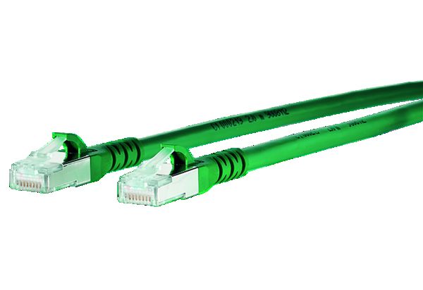 BTR Netcom Patchkabel Cat6 10G AWG26 2xRJ45 gruen 1,0m