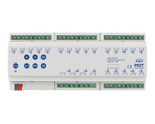 MDT Universalaktor 24-fach 12TE REG 16A 230VAC 100µF 15EVG