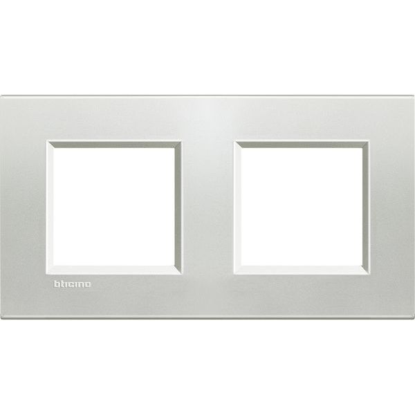 Bticino LNA4802M2AG Light Rahmen SILVER 2x2-mod