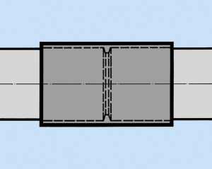 25 St. Hegler Muffe fuer EL EL DN40 fuer HEGLERPLAST