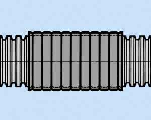 Hegler Muffe fuer EL EL DN32 gerillt fuer HEGLERFLEX