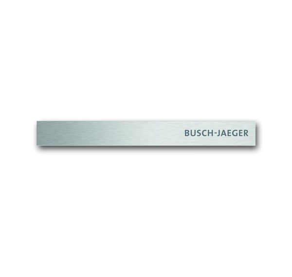 Busch-Jaeger 6349-860-101 Standardabschlussleiste unten mit Schriftzug Busch-priOn edelstahl