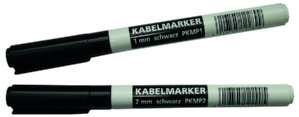 PROTEC.class PKMP2 Kabelmarker 2 mm Schwarz