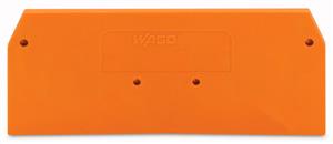 25 St. Wago Abschlussplatte u. Zwischenplatte 281-326 fuer 3Leiter orange