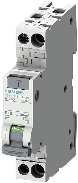 Siemens FI/LS-Schalter kompakt 6kA Typ A 30mA B13