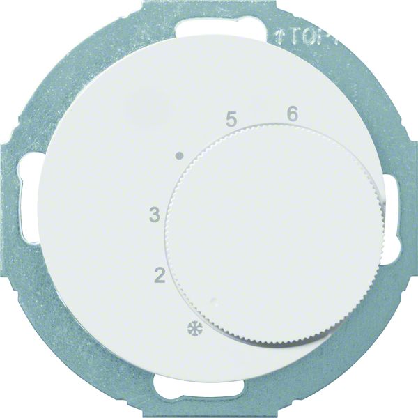 Berker 20262079 Temperaturregler mit Wechsler und Serie R.classic polarweiß glänzend