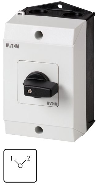 Eaton T0-1-8220/I1 Umschalter Kontakte 2 20 A Frontschild 1-2 90 ° rastend Aufbau