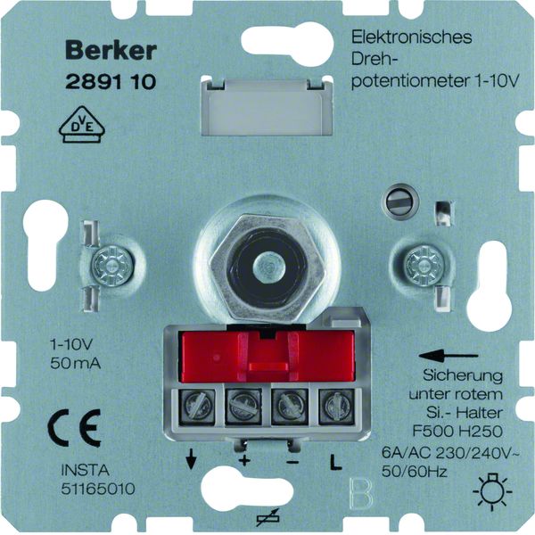 Berker 289110 Drehpotenziometer 1-10 V Hauselektronik. Elektronisches Drehpotentiometer 1-10 V