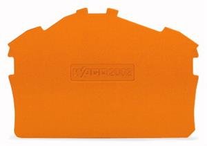 25 St. Wago Abschlussplatte u. Zwischenplatte 2002-6392 orange 0,8mm