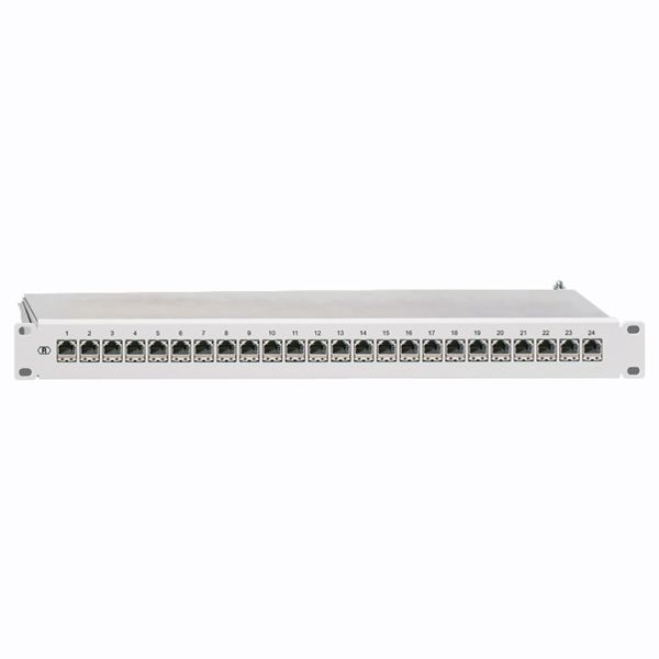 Rutenbeck 19 Patchpanel flex Cat6 1HE 24xRJ45s lichtgrau basic