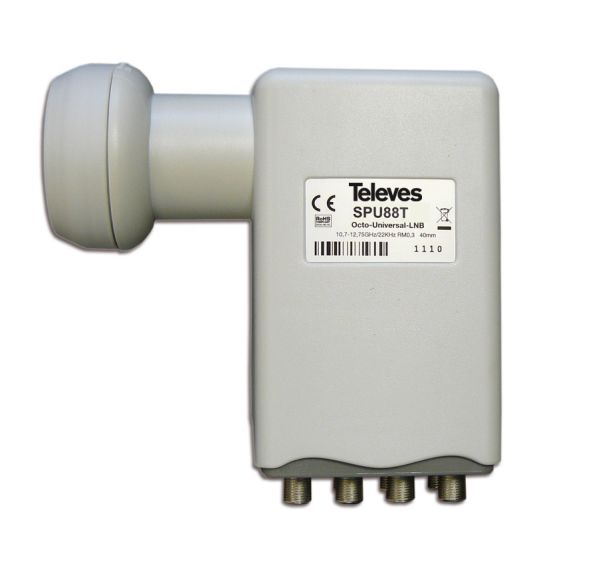 Televes LNB 40mm 761301 Octo-Switch 8 Teiln analog + digi