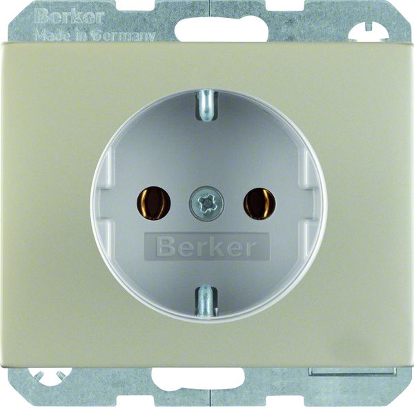 Berker 47157004 Steckdose SCHUKO K.5 Edelstahl Rostfrei. Steckdose SCHUKO mit Steckklemmen nach VDE