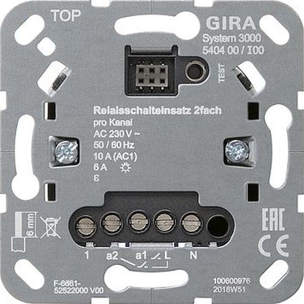 Gira Relaisschalteinsatz 540400 S3000 2f