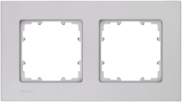 Siemens Rahmen 5TG1112-1 2fach alu-metallic 161x90mm