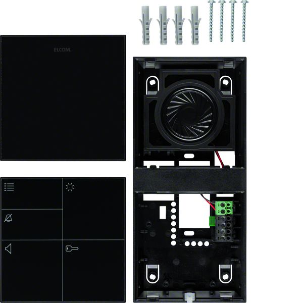 ELCOM 1715102 BFT-510SW Innenstion Audio Standard AP 2D-Video schwarz. Audio Innenstation für