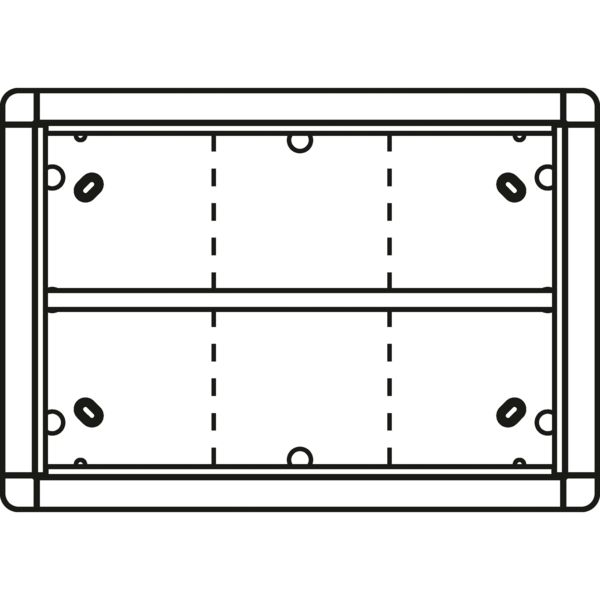 Ritto 1883620 Aufputzrahmen 6 Modulplätze silber