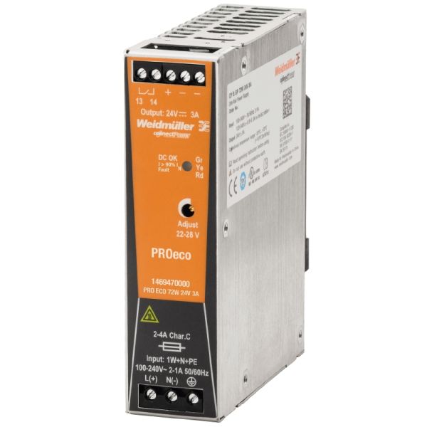 Weidmüller Stromversorgung 1469470000 PRO ECO 72W 24V 3A 1phasig