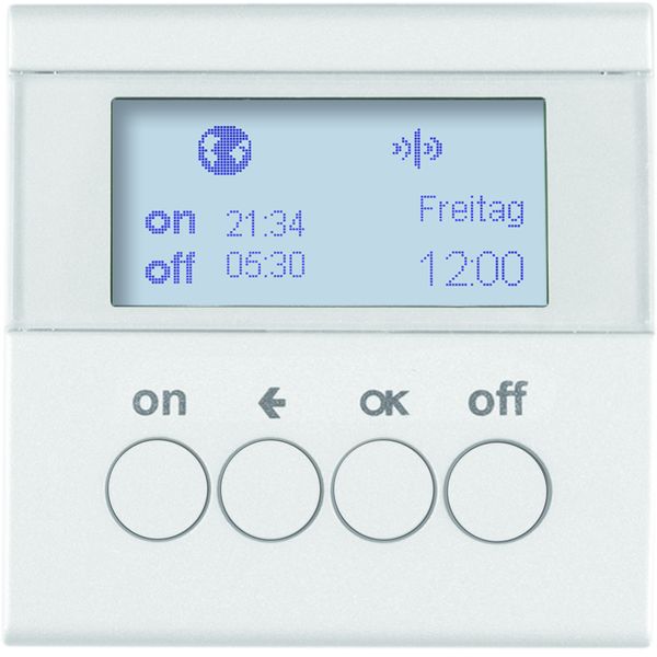 Berker 85745289 KNX-Funk Zeitschaltuhr quicklink S.1/B.3/B.7 polarweiß glänzend. KNX-Funk