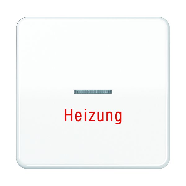 Jung CD 590 H WW Wippe Linse Lichtleiter Aufschrift Heizung für Wipp-Kontrollschalter