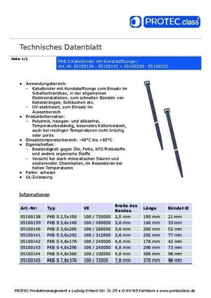 2,5x200 mm Kabelbinder schwarz (UV geschützt) 100 St. - Günstig