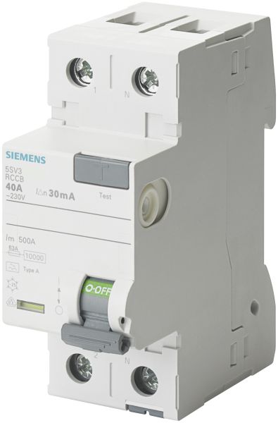 Siemens FI-Schutzschalter 25/0,03A 1polig+N 230V 2TE F