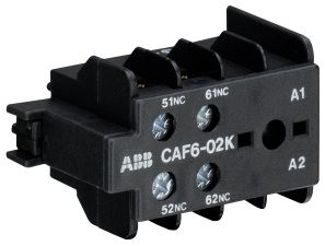 ABB CAF6-02K Hilfsschalter 0S/2Ö Schraubanschluss frontseitig anbaubar geeignet für K6 KC6