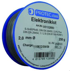 PROTEC.class PEL20 Elektroniklot 2,0mm Sn60Pb40