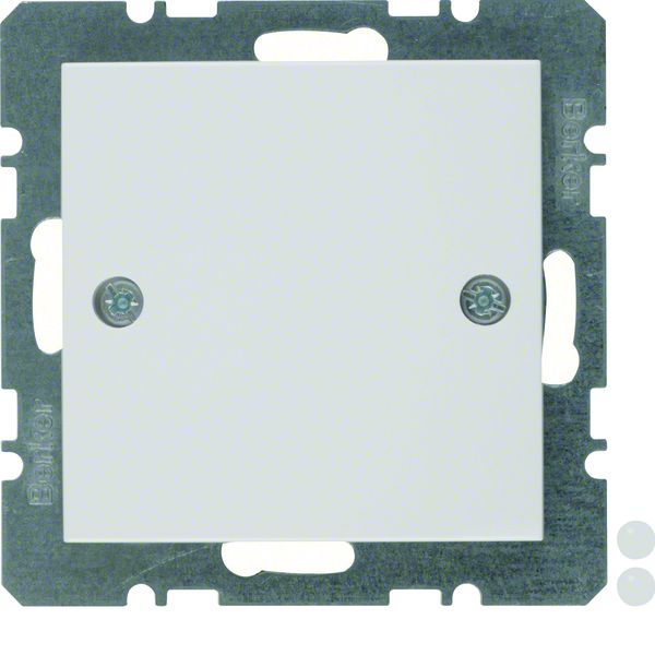 Berker 10098919 Blindverschluss mit Z.-Stk. und Schraubbefestigung S.1 polarweiß glänzend