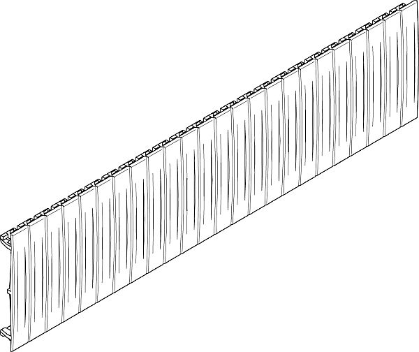 ABN Braun Abdeckstreifen RAL9002 fuer Geraeteschlitze