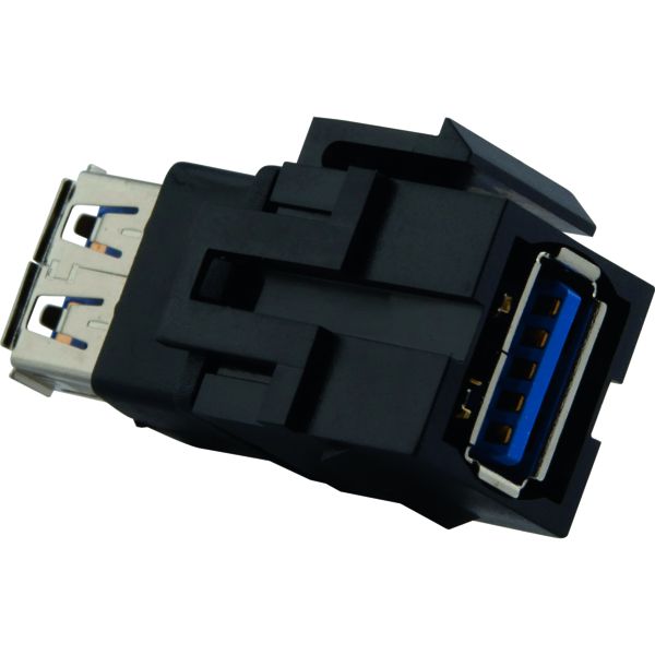 Merten MEG4582-0001 USB-Keystone USB 3.0 schwarz